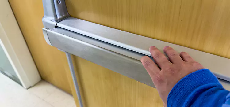 Installing a Push Bar on a Door Lake Zurich